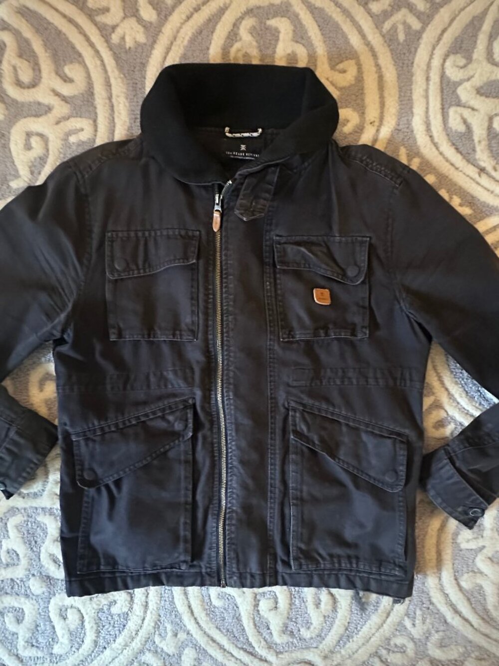 Roark Military Utility Cotton Light Field Chore Jacket -Patagonia, Vuori, Black